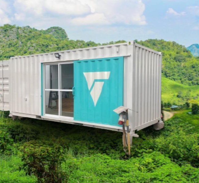 20ft Container Office with Toilet as a Drone Hub-2