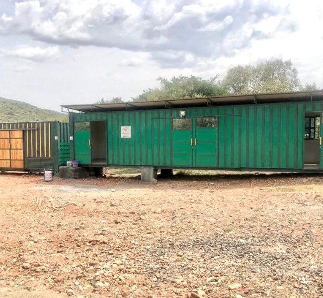 40ft office and 20ft archive shipping containers