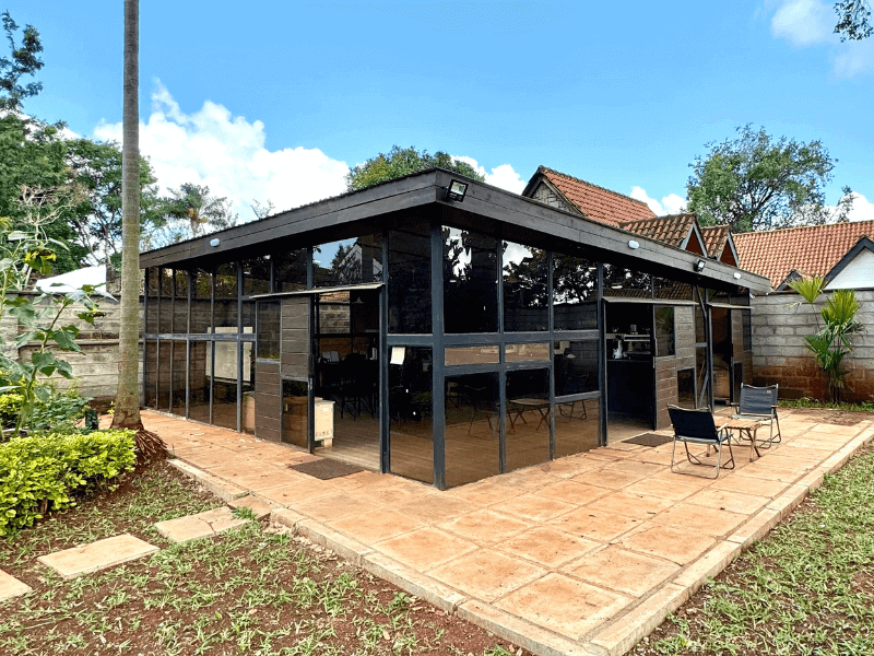 Prefab barista training school and coffee roasting facility